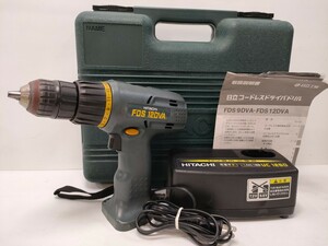 管理1038 HITACHI 日立工機 12mm 12V 充電式 コードレスドライバドリル FDS 12DVA 充電器 UC 12SD バッテリー欠品 ケース付 未チェック