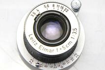 訳有品｜ライカ Elmar 50mm F3.5 ライカL39マウント用 γA6516-3T2D-ψ_画像5