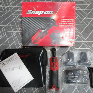 【新品】Snap on スナップオン14.4V マイクロリチウム 3/8 コードレス ラチェットセット CTRJ761Cの画像1