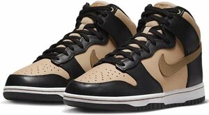 NIKE WMNS DUNK HIGH 70 ナイキ ダンク ハイ DX0346-001 ベージュ黒 25.0