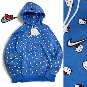 NIKE ナイキ x ハローキティ コラボ フリース L/S フーディ DR5516-412 ブルー L