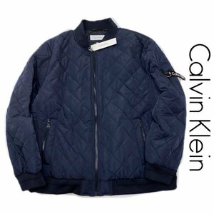 Calvin Klein カルバンクライン MA-1 ブルゾン キルティング ボマー ジャケット 1419093-494 紺 L