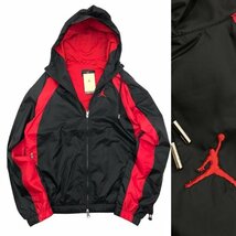 ●新品●NIKE ナイキ ジョーダン エッセンシャル ウーブン ジャケット DJ9829-010 黒赤 2XL_画像1