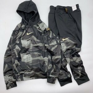 NIKE ナイキ Therma-FIT カモ オールオーバー フーディ & パンツ セット 上下 DQ6950 DQ6619 -010 黒 L