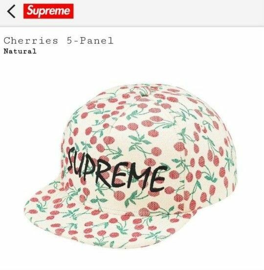 新品！Supreme Cherries 5-Panel　【完売品】　入手困難！ シュプリーム キャップ Logo