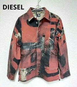 新品！~DIESEL~ モザイクデニムjkt 表記サイズM(US) L-XL相当 ミリタリージャケット