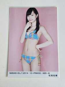 NMB48 松岡知穂 NMB48xB.L.T.2014 10-PINK60/495-B 生写真 