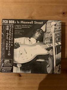 日本盤　帯付　2枚組　マックスウェル・ストリートの伝説〜ライヴ ロバート・ナイトホーク 2CD　maxwell street night hawk