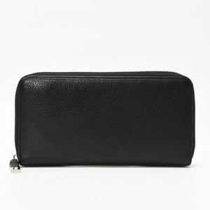 [AB rank ]DIOR HOMME Dior Homme men's long wallet round fastener leather black Christian Dior