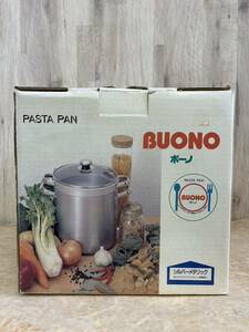  two-handled pot stainless steel 7.6L BUONO PASTA PAN pasta ladle nikomi cooking .. thing 