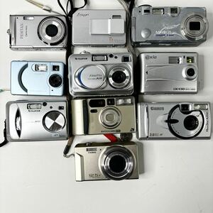 【1円出品】デジタルカメラ デジカメ 10個 まとめ PENTAX HITACHI CASIO FUJIFILM MINOLTA EPION CANON axia (820)