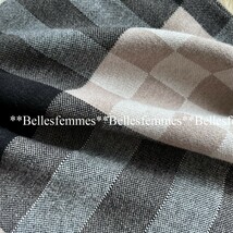 ★Belles*★送料185円★新品M～L*しっとりもっちりニット*簡単コーデ*チェックニット*チュニックワンピース*202ブラック*オフィスにもTRUBE_画像4