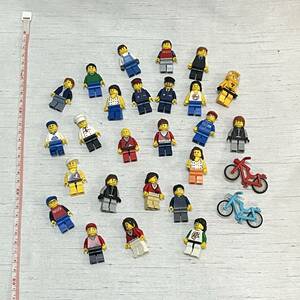 ●レゴ ミニフィグ ジャンク まとめ 約25体 検) レゴ ミニフィギュア おもちゃ 自転車 男性 女性 LEGO ブロック 人形 人間