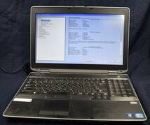 起動確認のみ(ジャンク扱い) DELL LATITUDE E6530 CPU:Core i7-3540M RAM:2G HDD:無し (管:KP199_画像1