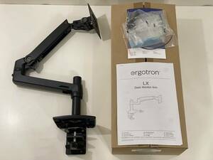 ERGOTRON エルゴトロン LX モニターアーム 34インチ(3.2~11.3kg)まで VESA規格 マットブラック