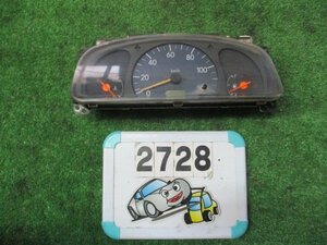 [s2728] スズキ　エブリィ　DA52V　H11年　スピードメーター　52280km　34100-60H00