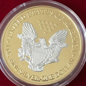 X2)アメリカ 自由の女神 イーグル 2014年金銀2色コイン 合計12枚まとめ 背鷹の画像4