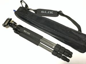 【スリック】中古品　SLIK カーボンスプリント 634 PRO SBH150　全高1690㎜　最低高180㎜　1175g　　三脚/雲台/カメラ/ビデオ/撮影　O0106H