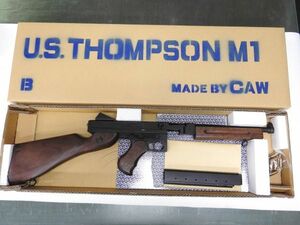 CAW M1 トンプソン B級品 発火式 ブローバック モデルガン カートリッジ 10発付 中古 発火済み