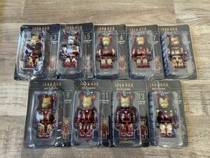 アイアンマン Happyくじ BE@RBRICK IRONMAN　ベアブリック賞 7種セット 未開封