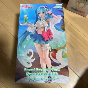 【未開封】 Furyu フリュー 初音ミク Exc∞d Creative Figure SweetSweets クリームソーダ フィギュア