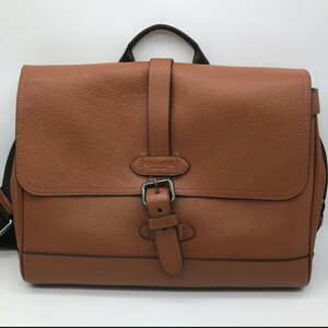 【未使用級】COACH　コーチ　バッグ　ショルダーバッグ　メッセンジャーバッグ　レザー　ハドソン　F30623 2way ビジネス ブラウン　茶色