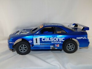 【ジャンク】エンジンカー RC ラジコン カルソニック スカイライン GT-R