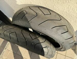 ★ PIRELLI DRAGON SUPER CORSA PRO ピレリ ドラゴン スーパーコルサ プロ F120/70ZR-17 R180/55-17 中古品！！