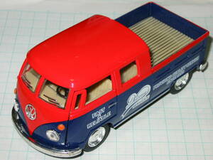 KiNSMART キンスマート プルバックカー ミニカー★フォルクスワーゲン バス ピックアップ Wキャブ Volkswagen Bus Double Cab Pickup 1/34