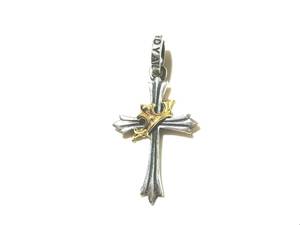 ☆シルバー925 × K18 ゴールド 貴重レア 本物 正規品 ロイヤルオーダー Sistine Cross silver & k18 gold ペンダントトップ ☆