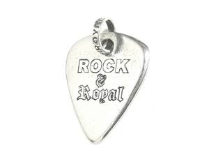 * подлинный товар стандартный товар Royal Order Guitar Pick Smooth ROCK & ROYAL гитара pick гладкий подвеска с цепью серебряный 925*