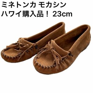 MINNETONKA MOCCASIN ミネトンカ モカシン 23cm ドライビングシューズ デッキシューズ