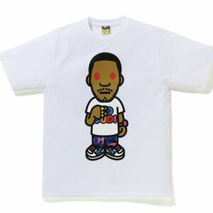 Ｍサイズ A BATHING APE 21SS BAPE × KID CUDI TEE コラボ キッドカディ Tシャツ アベイシングエイプ 白 ホワイト White