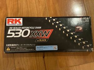 【送料無料】アールケー RK ドライブチェーン BL530X-XW 104L カシメジョイント 電着ブラックコート