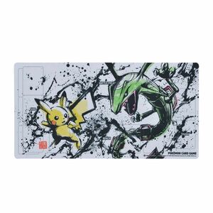 ポケモンカードゲーム　ラバープレイマット　墨絵列伝　ピカチュウ&レックウザ