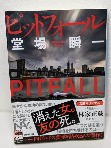 ピットフォール　堂場瞬一／著　講談社文庫　PITFALL ハードボイルド 本 読書 ミステリー 推理小説 書籍 ニューヨーク 連続殺人事件 探偵