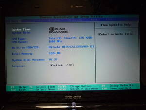 ★★M01　TOSHIBA Dynabook UX/25LBL CPUユニット　BIOS起動OK 