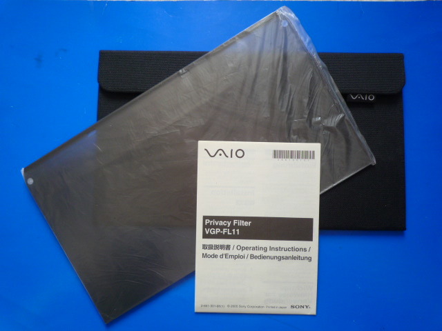 *.VAIO VGN-TX серии соответствует частный фильтр VGP-FL11
