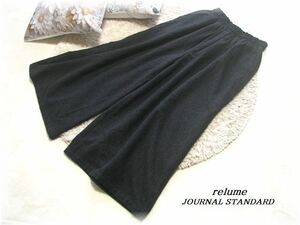 送料無料*ジャーナルスタンダードレリューム/JOURNAL STANDARD relume*Le.Ma.Texウールガーゼワイドパンツ/ウエストゴム仕様/F