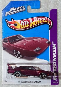 【匿名配送】ホットウィール ワイルドスピード 69 DODGE CHARGER DAYTONA FAST＆FURIOS hotwheels 【送料込】