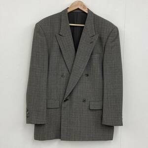 90s 黒タグ ISSEY MIYAKE MEN グレンチェック ダブル テーラードジャケット Mサイズ イッセイミヤケ ブレザー VINTAGE archive 3120393