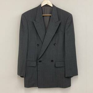 90s 黒タグ ISSEY MIYAKE MEN グレンチェック ダブル テーラードジャケット Mサイズ イッセイミヤケ ブレザー VINTAGE archive 3120395