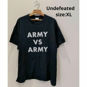 Undefeated Ｔシャツ XL メンズ プリントＴ ARMY ブラック