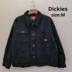 Dickies コーデュロイ ワークジャケット ジャケット ブラック レディース