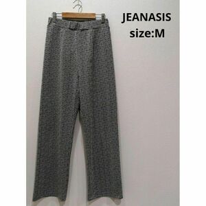 JEANASIS ジーナシス ラメジャガード ストレッチ パンツ レディース Ｍ