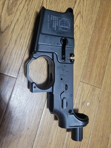 147・マルイ電動M4 系(PMC純正)　ロアフレーム　使用感強め　中古品　※とくに問題ありませんがバッファ差し込み部カットされてます。