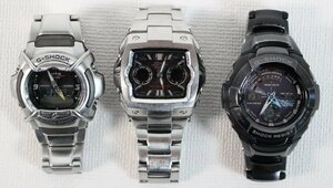 □ジャンク品□ CASIO G-SHOCK GW-1210BJ MTG-510 G-011D カシオ 腕時計3本セット （2821980）