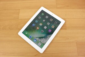 △現状品△ Apple iPad Retinaディスプレイ Wi-Fiモデル 16GB ホワイト MD513J/A 第4世代　簡易チェック リセット済 傷み (2745246)