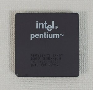◇現状品◇ CPU Intel Pentium 75Mhz A80502-75 SX969 キズ ※動作未確認（2745566）