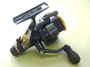 ★スピニングリール SHIMANO シマノ AORISTA BB 2500 アオリスタ 釣り フィッシング アウトドア ライン付き ブラック 動作品★